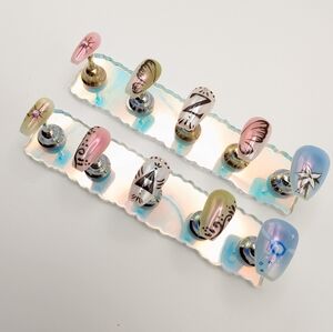 Handcrafted Legend Of Zelda Short Coffin Press-On Nails Handmade